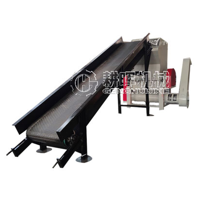 输送带进料编织袋粉碎机