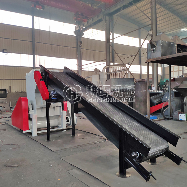 输送带进料编织袋粉碎机 输送带进料编织袋粉碎机