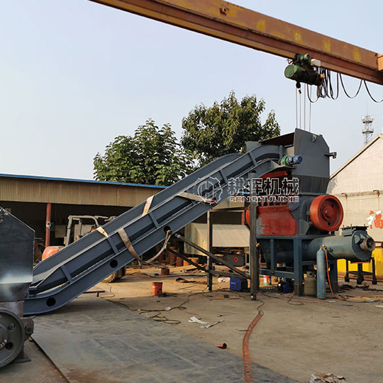 输送带进料编织袋粉碎机 输送带进料编织袋粉碎机